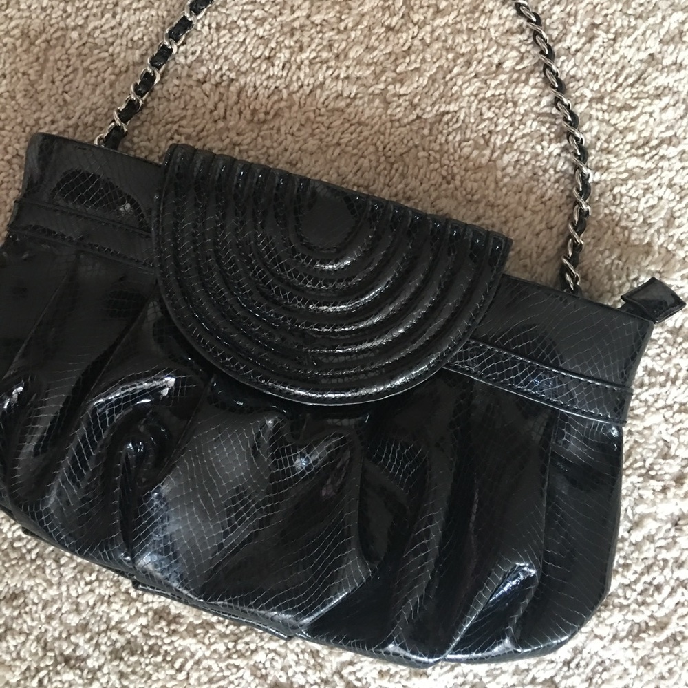 Steve Madden Black Clutch with Strap